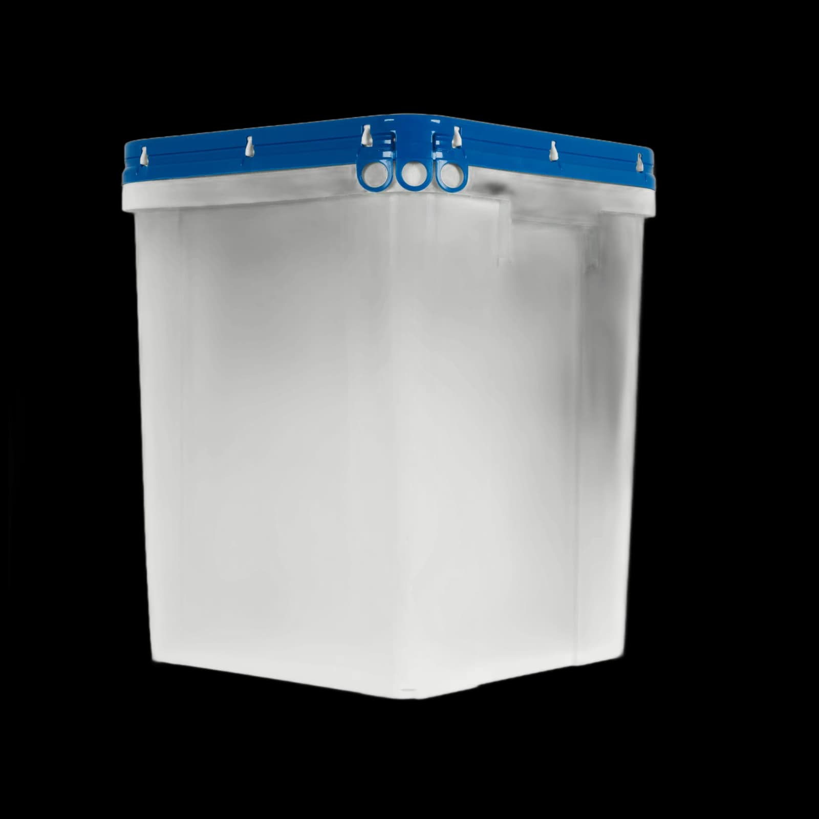 Contenant industriel Darbox à couvercle bleu inviolable